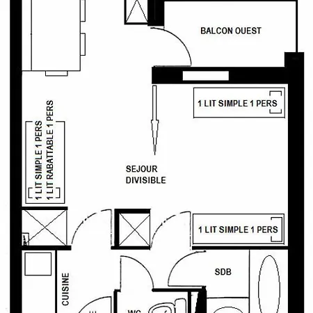 Résidence Le Crey - Pour 3 Personnes Mae-9484 Apartamento La Plagne