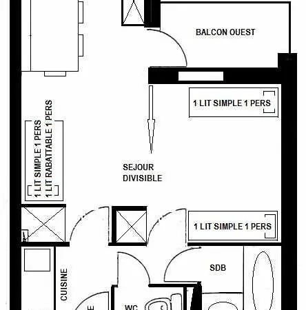 Résidence Le Crey - Pour 3 Personnes Mae-9484 * La Plagne
